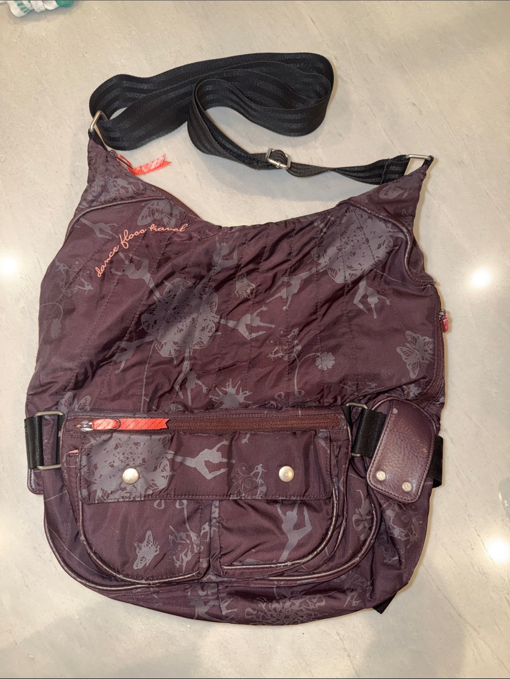 Lululemon Dance Floss Travel 2-in-1 messenger Bag with Fanny pack